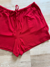 Load image into Gallery viewer, soft cherry pointelle shorts