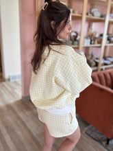 Load image into Gallery viewer, yellow gingham comfy sweatshirt