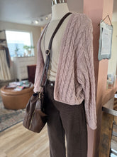 Load image into Gallery viewer, grace tote bag with whipstitch handle | black + brown