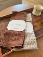 Load image into Gallery viewer, geometry truffle hand towel | 2 colors