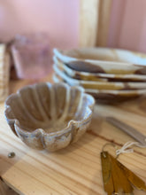 Load image into Gallery viewer, elodie fluted scalloped reactive glaze crackle bowl