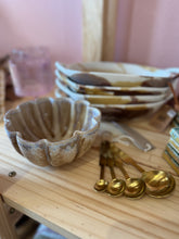 Load image into Gallery viewer, elodie fluted scalloped reactive glaze crackle bowl