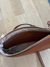 Load image into Gallery viewer, whiskey brown whipstitch crossbody purse + clutch