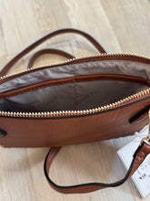 Load image into Gallery viewer, whiskey brown whipstitch crossbody purse + clutch