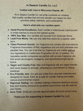 Load image into Gallery viewer, in season candle co. large candles