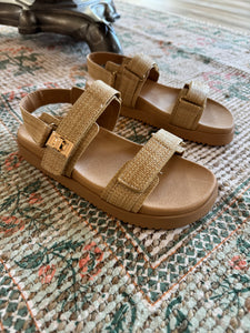 solana raffia sandal