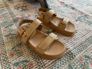 solana raffia sandal