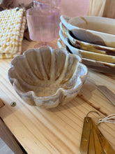 Load image into Gallery viewer, elodie fluted scalloped reactive glaze crackle bowl