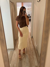 Load image into Gallery viewer, baby chevron pointelle sweater skirt