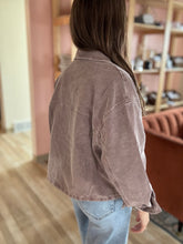 Load image into Gallery viewer, dusty plum cotton jacket
