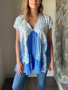 cobalt mix swing tunic