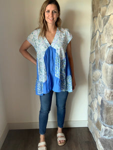 cobalt mix swing tunic