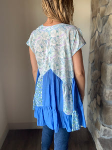 cobalt mix swing tunic