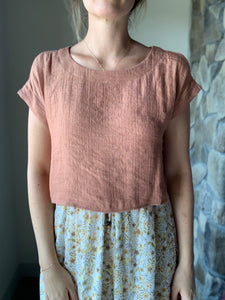 sienna lightweight short sleeve crop