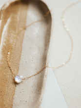 Load image into Gallery viewer, hello adorn moonstone cushion necklace | 14kt gold fill + sterling silver