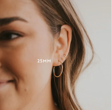 Load image into Gallery viewer, hello adorn everyday hoops