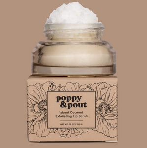 poppy & pout exfoliating lip scrub