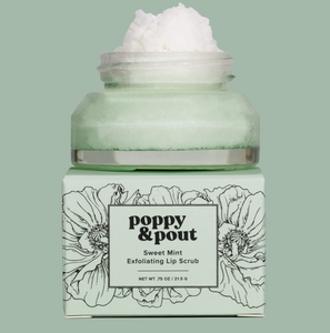 poppy & pout exfoliating lip scrub