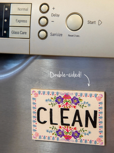 natural life clean/dirty dishwasher magnet