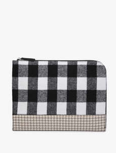 13" plaid mix tablet sleeve