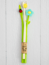 Load image into Gallery viewer, natural life happy gel ink pens, set of 3 - garden friends