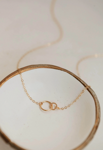 hello adorn tiny links necklace | 14kt gold fill + sterling silver