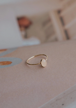 Load image into Gallery viewer, hello adorn rosie oval ring 14kt gold fill
