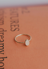 Load image into Gallery viewer, hello adorn rosie oval ring 14kt gold fill