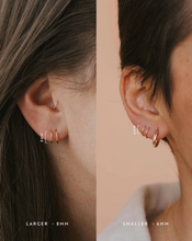 Load image into Gallery viewer, hello adorn tiny twist earrings | gold + silver