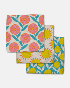 geometry dishcloth set of 3 | 15 styles