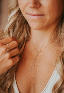 hello adorn sand lariat necklace