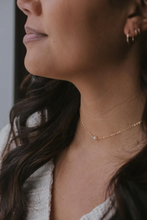 Load image into Gallery viewer, hello adorn tiny freshwater pearl necklace | gold + silver