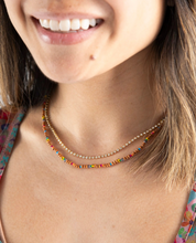 Load image into Gallery viewer, natural life golden eye layered necklace