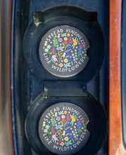 Load image into Gallery viewer, natural life spread kindness like wildflowers car coasters