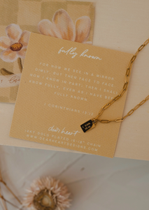 fully known mini tag necklace