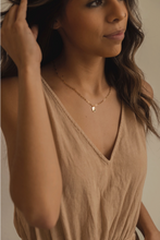 Load image into Gallery viewer, hope + future mini tag necklace