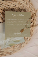 Load image into Gallery viewer, hope + future mini tag necklace