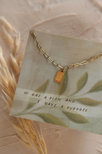 Load image into Gallery viewer, hope + future mini tag necklace
