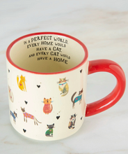 Load image into Gallery viewer, natural life every home has a cat mug