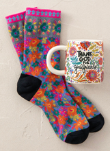 Load image into Gallery viewer, natural life thank God for girlfriends mug &amp; sock set