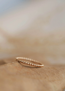 hello adorn beaded ring | 14kt gold fill + sterling silver