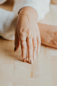 hello adorn beaded ring | 14kt gold fill + sterling silver