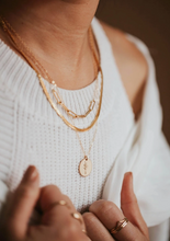 Load image into Gallery viewer, hello adorn 6 linked necklace | 14kt gold fill + sterling silver