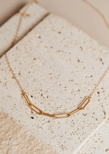 Load image into Gallery viewer, hello adorn 6 linked necklace | 14kt gold fill + sterling silver