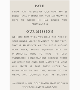 path christian necklace