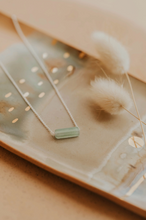 Load image into Gallery viewer, hello adorn seafoam gemma 17&quot; necklace