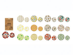 reusable beeswax bowl covers | set of 2