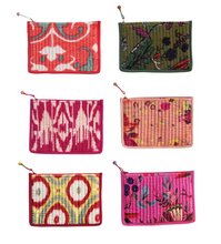 Load image into Gallery viewer, velvet textured zip pouch | 6 prints
