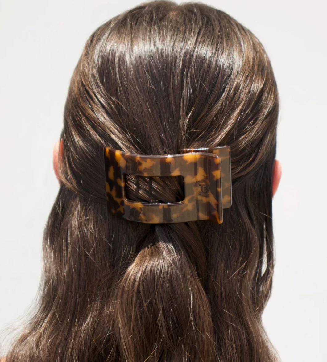 teleties flat rectangle claw clip