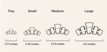 Load image into Gallery viewer, teleties claw clips | 3 sizes | 3 colors
